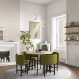 Guld geometrisk pendel 2-rings LED-hængelampe i messing