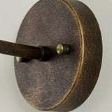 Alessio Rustik skålformet antik messing IP65 vandtæt udendørs væglampe