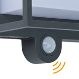 Moderne rektangulær akrylsensor solcelledrevet IP65 vandtæt udendørs væglampe