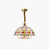 Geometrisk formet lysekrone i nikkel