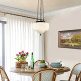 Moderne hvid minimalistisk pendel