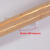 Moderne træ Crack-væglamper Home Decor-væglampe