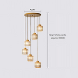 Vintage lysekrone i krystal til trappeopgang