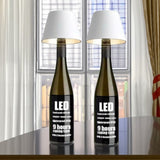 DIY genopladeligt vinflaske-bordlampehoved