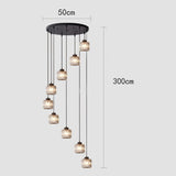 Vintage lysekrone i krystal til trappeopgang