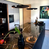 Moderne cirkulær LED-pendel