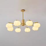 Kreative bomuldsbolde i træ Lysekrone i stuen