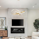 Minimalistisk guld cirkel pendel LED loftslampe