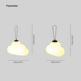 Minori Design LED-hængelampe Cloud Milk White Have i metal/akryl