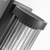 Moderne cylindrisk metal- og glaslampe til udendørs brug IP65 vandtæt udendørslampe