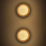 Naturligt træ hvid Enkel væglampe