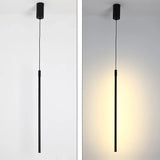 Minimalistisk lang LED-pendel lavet af aluminium