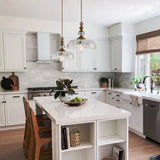 Midt i århundredet Mini køkkenø Pendel i glas