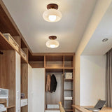 Vintage hvid lille loftslampe til gangen