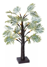 LED-julelys med palmeblade