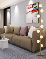 Gulvlampe i nordisk glas