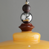 Middelalderlig stil Glas Beige spisestue pendel lys