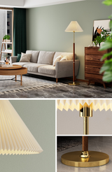 Moderne gulvlampe af rispapir