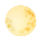 Havependel i form af en måne