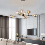 Lysekrone i glas i nordisk stil