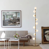 Gulvlampe i nordisk glas