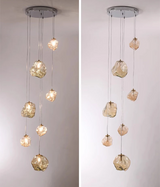 Moderne lysekrone til trapper