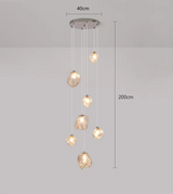 Moderne lysekrone til trapper