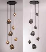 Moderne lysekrone til trapper