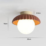 Loftslampe i jern til gangen