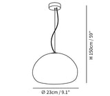 Dampet bolle Husets lys Pendellampe