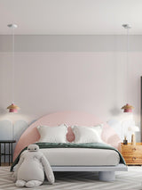 Pendellampe i sten og træ