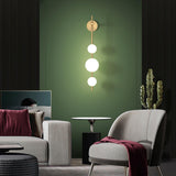 Lodret Globe-væglampe