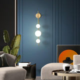 Lodret Globe-væglampe