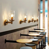 Klassisk retro-væglampe i glas