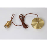 Vintage pendel i brunt glas