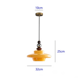 Middelalderlig stil Glas Beige spisestue pendel lys