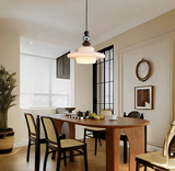 Middelalderlig stil Glas Beige spisestue pendel lys