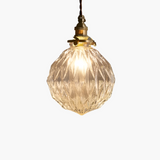 Pendellampe i krystalglas