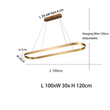 Lysekrone til køkken i rosaguld