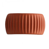 Moderne art deco-væglampe med ribber i harpiks