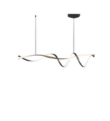 Kreative sorte moderne led-lysekroner