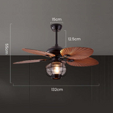Sorte vintage kreative loftsventilatorer